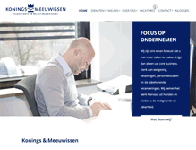 Tablet Screenshot of konings-meeuwissen.nl